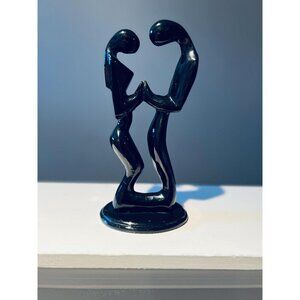 Forever Love – Black Marble Sculpture - 10” Tall